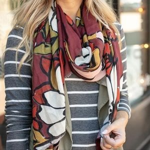 Grace & Lace Fall Floral Scarf